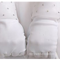 High quality bridal wedding satin gloves cheap wrist length lace gloves